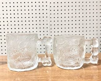 McDonalds Glass Mugs - Flintstones