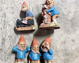 Miniature Tom Clark Gnomes - Hear no evil, Choo Choo, etc
