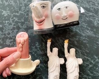 Clay Art Tea Pot Salt And Pepper, Candle, and Statue of Liberty - Over 180 salt and pepper shakers