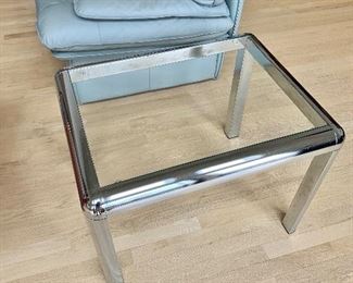 Pair of square side tables