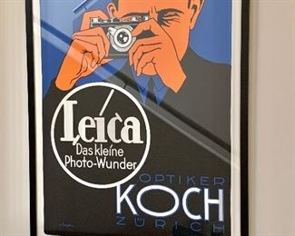 Leica poster signed and numbered 