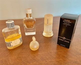 Hermes, Armani, Christian Dior and more perfume bottles 