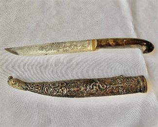 Sword with silver scabbard 