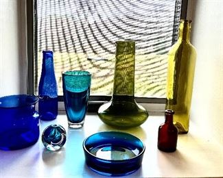 Collection of art glass 