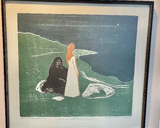 Edvard Munch framed print "Two Women at the Shore"