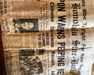 WWII era newspapers 