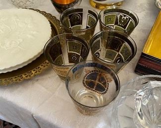 Vintage barware and crystal 