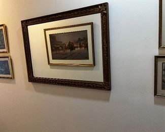 Large framed mirror 