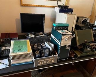Vintage electronics. Slide projectors. Nokia phones and accessories 