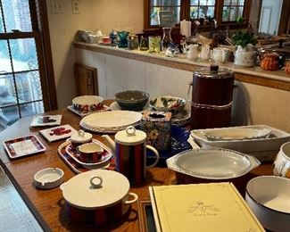 Limoges plates 3 framed and 1 in box 