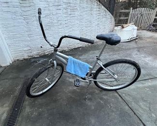 One of three bicycles.