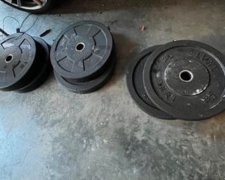 Weight plates.