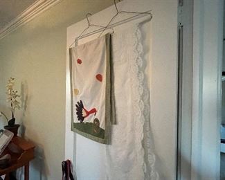 Holiday table runners.