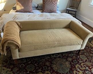 Liz Claiborne bench for foot of bed.  Very comfy!