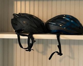 Bicycle helmets.