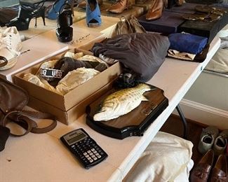 Various women's shoes.  Most are size 9. 