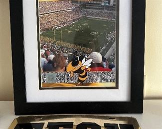 Georgia Tech items throughout the home.  (GOOO JACKETS!)