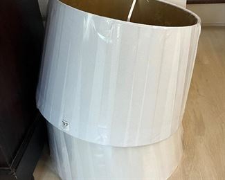 Gorgeous lamp shades - gold on the inside!