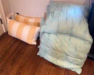 Pillows throughout the home.