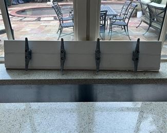 Unique Boat Cleat coat hanging rack.