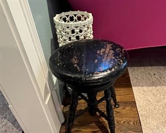 Vintage Piano Stool.