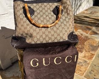 Again, not sure why the photo of this Gucci Bag looks grainy on this ad, because this bag is absolutely gorgeous, and the original photo is absolutely perfect.  This bag appears to have been used very little. 