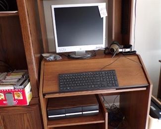 computer desk & electronics
