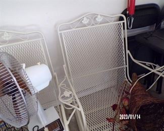 pair of these chairs & a small table