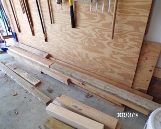 small amount of lumber