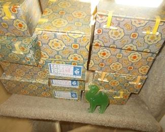 Original boxes for jade animals