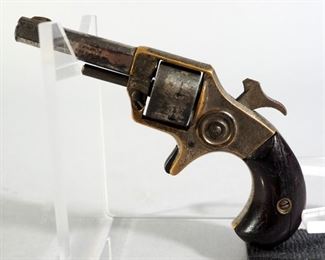 J.M. Marlin Little Joker .22 RF Mag 7-Shot Revolver SN# Not Found, Broken Grips, Mfg 1871-1873
