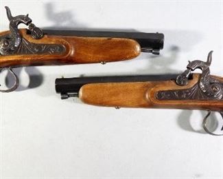 Black Powder Replica Pistols, Qty 2, Left And Right Handed, Both 7" Bbl
