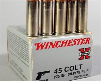 Winchester 45 Colt Ammo, Approx 25 Rds, Local Pickup Only

