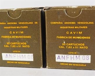 Venezuelan 7.62 x 51 NATO Ammo, Approx 40 Rds, Local Pickup Only
