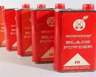 Hodgdon Black Powder, Grades FG, FFg, FFFG, FFFFG, Approx 6 lbs Including Cans, Local Pickup Only
