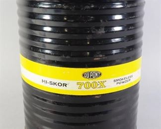 Du Pont Hi-Skore 700-X Smokeless Powder, Partial Can, Approx 4 lbs Including Can, Local Pickup Only

