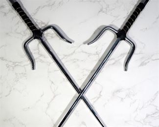 Octagonal Martial Arts Sais, Qty 2
