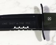 United Cutlery Marine Force Recon Dagger, 8.25" Blade, 1 Shot 1 Kill Printed On Blade, In Nylon Sheath
