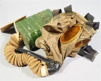 World War I Gas Mask In Case
