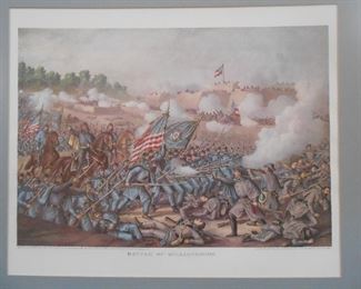 Print of Battle of 1862  Battle of Williamsburg, printed 1863