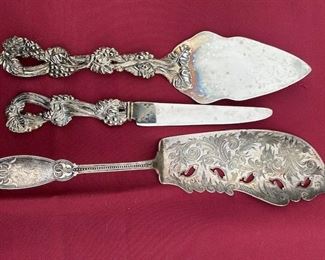 Elaborately Decorated Cake Servers