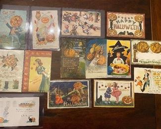 Vintage Halloween postcards