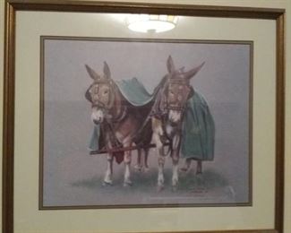 Signed print  by Connie St John McDonald. 747/2000