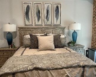 Uttermost 4 Feathers Framed Art