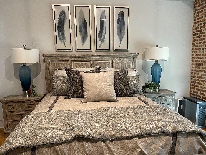 Uttermost 4 Feathers Framed Art