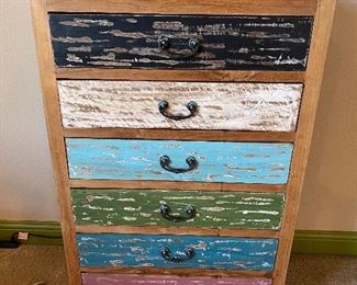 Six drawer, chest of drawers