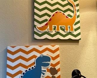 Super cute dinosaur wall decor