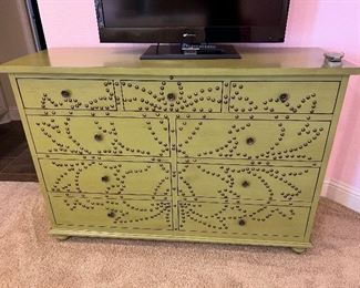 Chest of drawers with cool nail head design