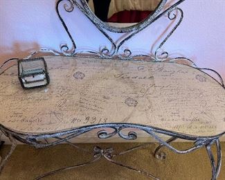 This is the top of the scrolled vanity