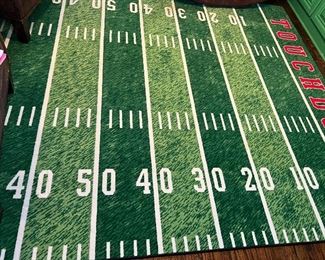 So much fun this is one of the most great rugs I’ve ever seen! Perfect for your football room or man cave